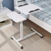 BBNB Laptop Desk, Height Adjustable Laptop Table Sofa Table and Side Table for Table, Pulley Design to Move Easily (Color : White) view 2