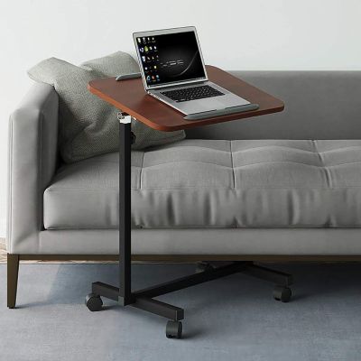 BBNB Laptop Desk, Height Adjustable Laptop Table Sofa Table and Side Table for Table, Pulley Design to Move Easily (Color : B)