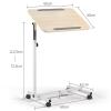 BBNB Laptop Desk, Height Adjustable Laptop Table Sofa Table and Side Table for Table, Pulley Design to Move Easily (Color : B) view 2
