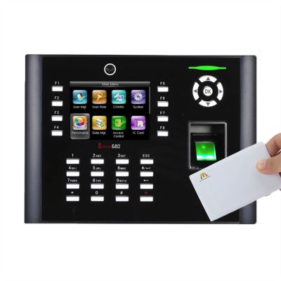 Time Machine Iclock680 TCP/IP Fingerprint Time Clock Office Attendance Machine Webserver Door Access Control System with Camera (Color : ICLOCK680-IC)
