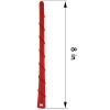 ONE250 8" inch Spiral Flexible Copper Core Antenna, Compatible with All Dodge RAM Trucks (RAM 1500, RAM 2500 or RAM 3500 1994-2024) - Designed for Optimized FM/AM Reception (Red) view 2