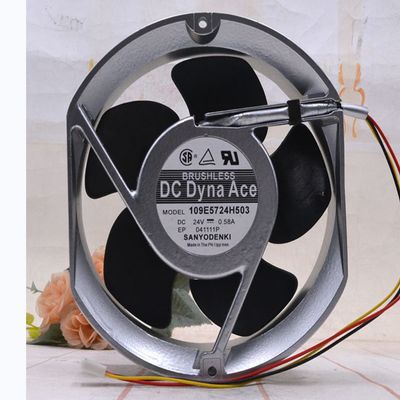 109E5724H503 172x150x51mm 24V 0.58A 13.9W 2800RPM 183CFM 17cm 3-Wire Cooling Fan