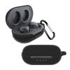 2 Pack DAYJOY Soft Silicone Protective Case Cover Compatible with TOZO NC9 Earphone, Protective Skin Sleeve with Carabiner for TOZO NC9 (Black+Blue) view 2