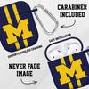 Affinity Bands Michigan Wolverines HD Case Cover Compatible with Apple AirPods Gen 1 & 2 (Stripes) view 2