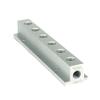 1/4" BSP Female 6 Way Solid Aluminum T-Shape Air Manifold Block Splitter view 2