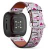CJBROES Replacement Leather Watch Band, Compatible with Fitbit Versa 3 and Fitbit Sense of Wristband Bracelet Accessory - Love My Fashion view 1