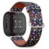 CJBROES Replacement Leather Watch Band, Compatible with Fitbit Versa 3 and Fitbit Sense of Wristband Bracelet Accessory - tileable Farm Animal Barnyard view 1