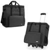CURMIO Double-Layer Carrying Case for Computer Tower, Rolling Desktop Computer Carrying Case with Wheels for PC Chassis, Keyboard, Cable and Mouse, Headphone view 1