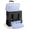 CURMIO Double-Layer Carrying Case for Computer Tower, Rolling Desktop Computer Carrying Case with Wheels for PC Chassis, Keyboard, Cable and Mouse, Headphone view 2