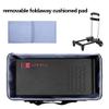 CURMIO Double-Layer Carrying Case for Computer Tower, Rolling Desktop Computer Carrying Case with Wheels for PC Chassis, Keyboard, Cable and Mouse, Headphone view 3