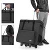 CURMIO Double-Layer Carrying Case for Computer Tower, Rolling Desktop Computer Carrying Case with Wheels for PC Chassis, Keyboard, Cable and Mouse, Headphone view 4