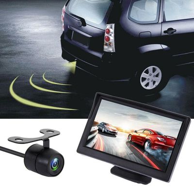 4.3" LCD Monitor Car Camera Rear View Backup Parking Reverse Kit Backup Camera Cars HD Night Vision