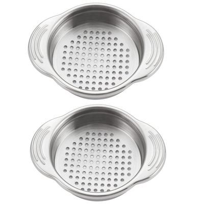 2pcs Stainless Steel Can Strainers Practical Draining Tool for Efficient Filtration of Canned Food and Easy Hanging Storage