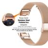 Abanen Stainless Steel Mesh Band for Fitbit Charge 6 / Charge 5, Quick Release Metal Adjustable Women and Men Wristband Strap Compatible with Fitbit Charge 5 (Rose Gold) view 3
