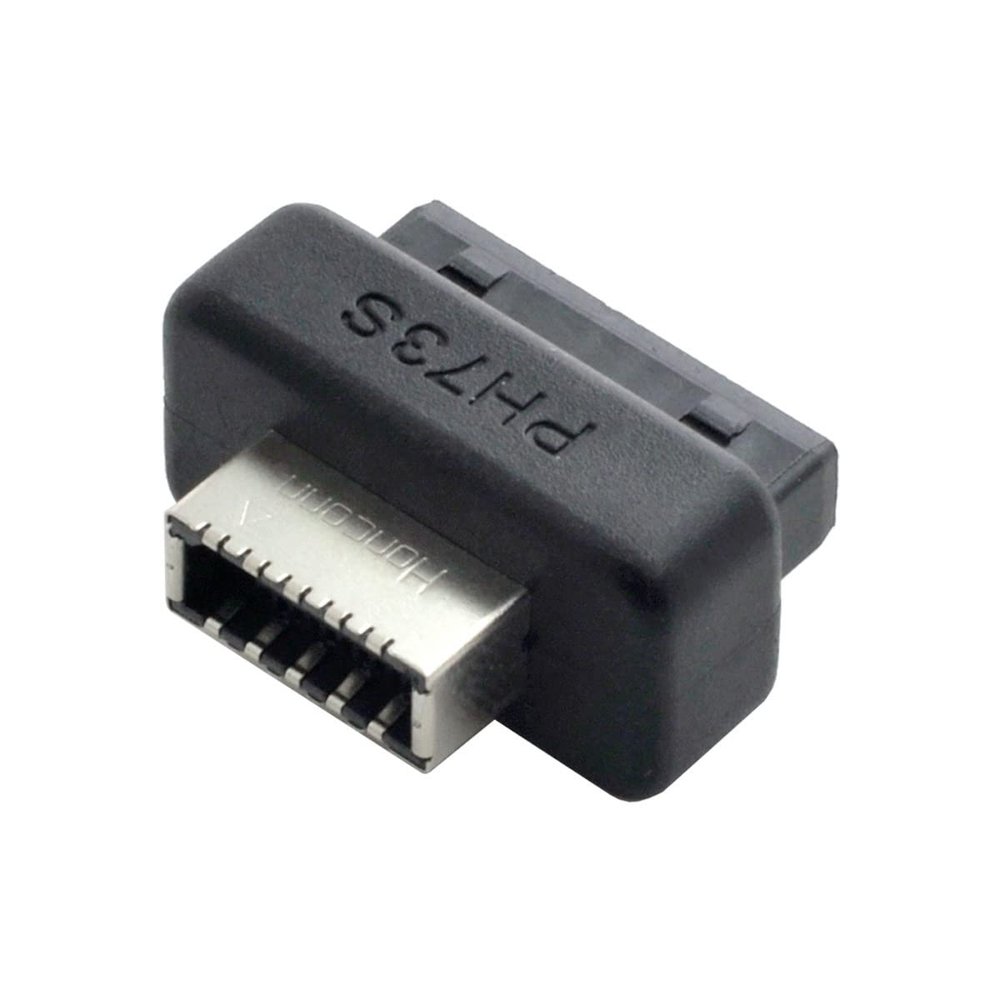 NFHK Overmold USB 3.1 Front Panel Socket Key-A Type-E to USB 3.0 20Pin Header Male Extension Adapter