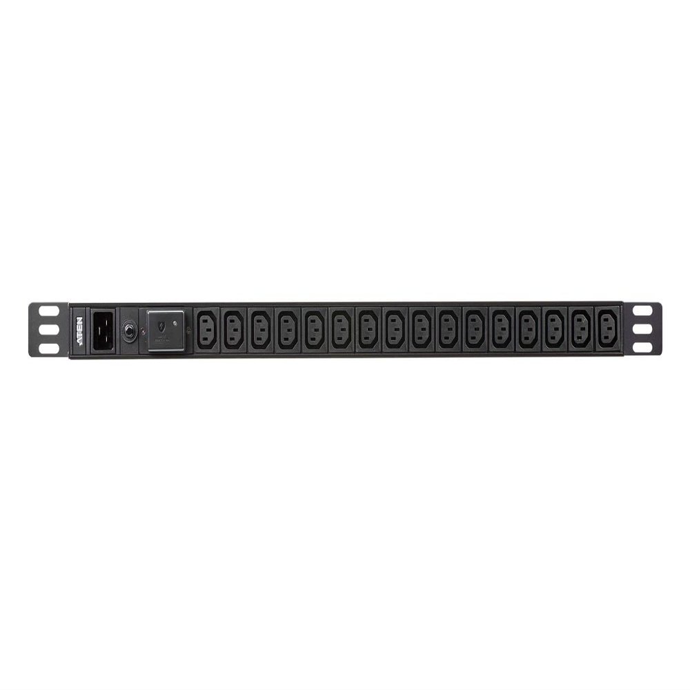 ATEN 18-Outlet 1U Extended Depth Basic PDU with Surge, W126262126 (Basic PDU with Surge Protection (16A) (17x C13, 1x C19) 1U Basic PDU with Surge Protection, Basic)