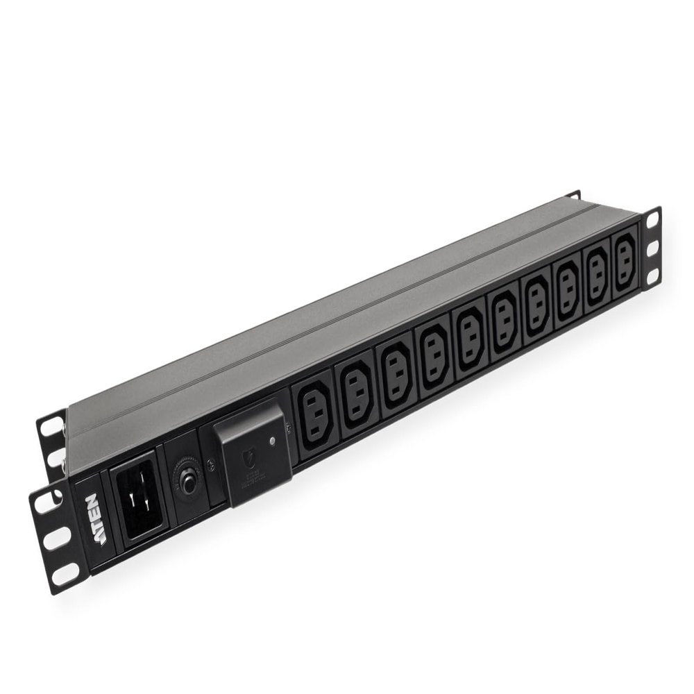 Aten 18-Outlet 1U Extended Depth Basic PDU with Surge, W126262126 (Basic PDU with Surge Protection (16A) (17x C13, 1x C19) 1U Basic PDU with Surge Protection, Basic,)