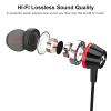 1Mii Wired Earbuds with Microphone & Volume Control, in-Ear Headphones Magnetic with Deep Bass, Noise Isolating, High Sound Quality Earphones with 3.5mm Jack for Phone, Android, PC, iPad, MP3(Black) view 2