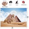 7x5FT Pyramid Backdrop Africa Desert Ancient Civilization Country Egypt Pyramid Photography Backdrop The Great Sphinx Backdrop for Nature Scenic Desert Travel Tour Photo Shooting Props Wallpaper view 3