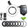 GODOX MF-R76 Macro LED Ring Flash Speedlite 76Ws 660 Full-Power Flashes Dual-Flash Tubes Power Adjustment 1/128 to 1/1 10 Levels of Power Ratio for Canon Nikon Sony Fuji Olympus Panasonic (NO TTL) view 1