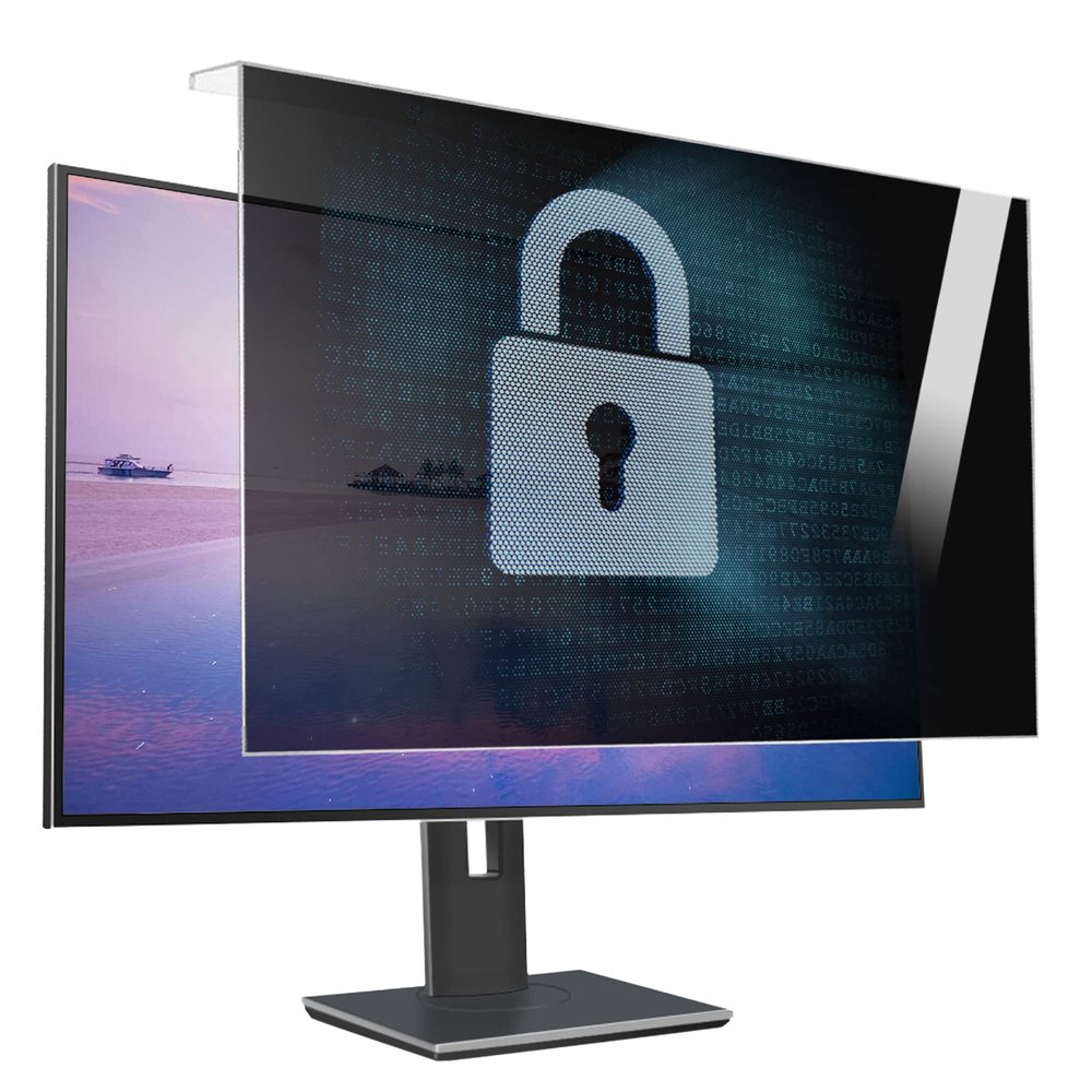 JCSKY 17-32 Inch Computer Monitor Privacy Screen Protector Screen Blue Light Blocking and Data Confidentiality Film, Hanging Anti-Spy Protector Panel,19in(425277mm)