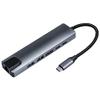 6in1 USB C HUB with 4K HDTV USB3.0 RJ45 PD Charging Type C Adapter Docking Station for MacBook Pro, USB C Laptops Nintendo, Type C Devices view 1