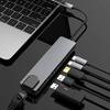 6in1 USB C HUB with 4K HDTV USB3.0 RJ45 PD Charging Type C Adapter Docking Station for MacBook Pro, USB C Laptops Nintendo, Type C Devices view 2