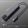 6in1 USB C HUB with 4K HDTV USB3.0 RJ45 PD Charging Type C Adapter Docking Station for MacBook Pro, USB C Laptops Nintendo, Type C Devices view 3