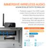 Auris Blume Pro HiFi Bluetooth 5.3 Music Receiver Long Range Bluetooth Adapter with Audiophile DAC, LDAC, aptX HD, OLED Display & Optical Coaxial AUX Output for Home Stereo, AV Receiver or Amplifier view 3