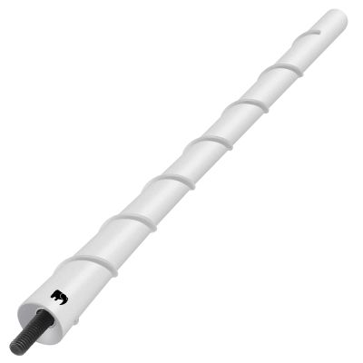 ONE250 8" inch Spiral Flexible Copper Core Antenna, Compatible with Ford F-Series (F-150 F-250 F-350 Super Duty Ford Raptor Ranger Trucks 1997-2024) - Designed for Optimized FM/AM Reception (White)