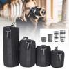 SALUTUY DSLR Camera Lens Pouch Case,Water Protective Neoprene Pouch Set,S M L XL Soft Plush Camera Lens Bags,Set of 4, Black view 3