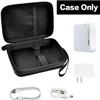 Case Compatible with TP-Link AC750 Wireless Portable Nano Travel Router. for Hotspot WiFi Devices Storage Carrying Box Holder for Power Adapter, Ethernet Cable and Other Accessories (Bag Only) view 2