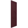 12"W x 67"H True Fit PVC Center Circle Arts & Crafts Fixed Mount Shutters, Wine Red (Per Pair - Hardware Not Included) view 2