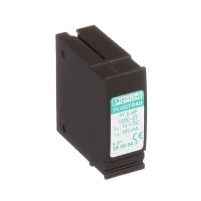 2858043, Surge Suppressor, Network, for Data/Comm, Industrial Equip, 20kA, On Base, IP20, PT 3-HF-12DC-ST