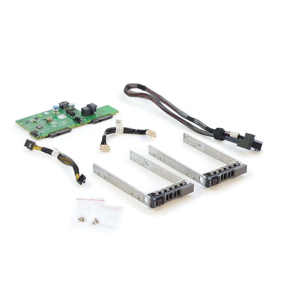 Dell Flex-Bay with Cables for Dell PowerEdge R730xd 12-Bay + 2X SFF 2.5'' Caddies (Renewed)