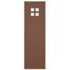 18"W x 29"H True Fit PVC San Antonio Mission Style Fixed Mount Shutters, Burnt Toffee (Per Pair - Hardware Not Included) view 4