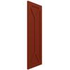 12"W x 26"H True Fit PVC San Carlos Mission Style Fixed Mount Shutters, Pepper Red (Per Pair - Hardware Not Included) view 2