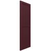 Ekena Millwork 15"W x 68"H True Fit PVC Farmhouse/Flat Panel Combination Fixed Mount Shutters, Wine Red (Per Pair - Hardware Not Included) view 2