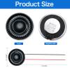 Weewooday 6 Pcs 2W 8 Ohm Small Speakers Metal Shell Round Internal Magnet Speaker Micro Internal for DVD, EVD, Mini Multimedia Loudspeaker view 2