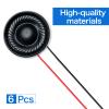 Weewooday 6 Pcs 2W 8 Ohm Small Speakers Metal Shell Round Internal Magnet Speaker Micro Internal for DVD, EVD, Mini Multimedia Loudspeaker view 4
