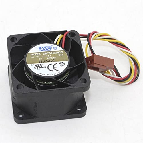 AVC DBTD0428B2G 12V 1.50A 40x40x28mm 4-Wire Server Inverter Cooling Fan