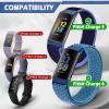 AVOD Sport Loop Nylon Watch Bands Compatible with Fitbit Charge 6/Charge 5 for Women Men, Adjustable Breathable Replacement Soft Nylon Loop Wristband for Fitbit Charge 6/Fitbit Charge 5 view 2