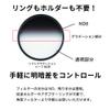 Kenko 014189 ND Filter, Soft Gradient Half ND8, 3.0 inches (77 mm), For Light Adjustment, Water Repellent, Oleophobic Coating, Rotating Frame, Made in Japan view 4