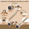 Aroncent Opera Glasses Binoculars 3X25 Theater Glasses Mini Binocular Compact with Handle for Adults Kids Women in Opera Musical Concert view 2