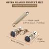 Aroncent Opera Glasses Binoculars 3X25 Theater Glasses Mini Binocular Compact with Handle for Adults Kids Women in Opera Musical Concert view 3