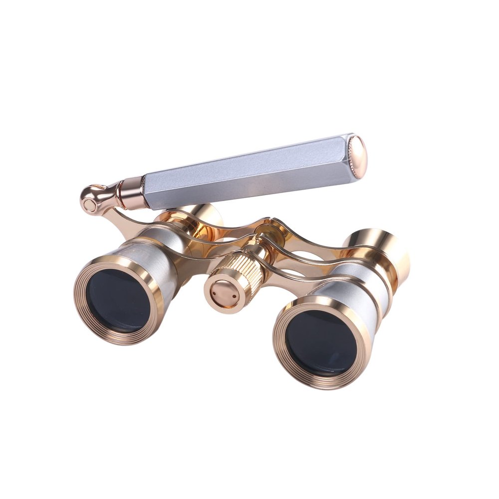 Aroncent Opera Glasses Binoculars 3X25 Theater Glasses Mini Binocular Compact with Handle for Adults Kids Women in Opera Musical Concert