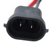 Socket Wires, 2PCS 12V ABS Copper Male Adapter Headlight Copper Wiring Harness Adapter Connector for H8 H11 880 890 LED Cube Lights LED Light Bars and More view 2
