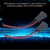 Socket Wires, 2PCS 12V ABS Copper Male Adapter Headlight Copper Wiring Harness Adapter Connector for H8 H11 880 890 LED Cube Lights LED Light Bars and More view 3
