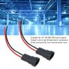 Socket Wires, 2PCS 12V ABS Copper Male Adapter Headlight Copper Wiring Harness Adapter Connector for H8 H11 880 890 LED Cube Lights LED Light Bars and More view 4
