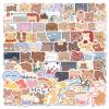 102pcs Cute Cartoon Stickers for Kids Laptop,Lovely Aesthetic Stickers Waterproof Vinyl Trendy Decal Water Bottle Phone Computer Luggage Scarpbook view 1